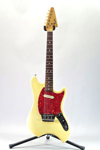 FENDER Made in USA Vintage Rare 1969 Music Lander/White E-Guitar Free Shipping