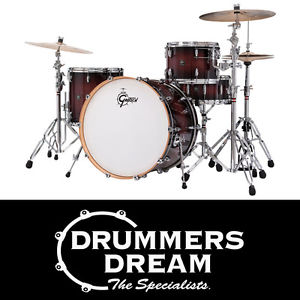 Gretsch Renown 4 Piece Maple 24" Drum Kit with Hardware Cherry Burst - RRP $4099