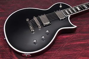 ESP E-II Eclipse Electric Guitar Black Satin W/HSC EMG Pickups Locking Tuners