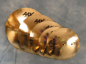 Sabian Box Set 4-Pack of AAX Brilliant Cymbals w/Bag - Brand New with Warranty!