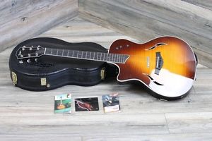 Rare! Taylor T5 Lefty Left Handed Guitar Sunburst Mega Flame Top Sunburst + OHSC