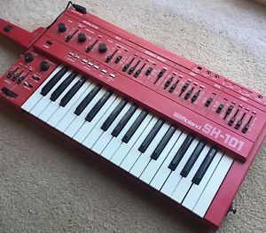 Roland SH-101 Keyboard Synthesizer SH101 RARE RED + Mod Grip Synth
