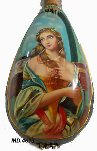Antonio-Girl Oil Painting&Mop Inlaid Classical Bowl Back Mandolin-Hard Case 4613