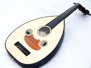 SAVAN ::  ARAB  QUALITY HALF CUT ELECTRO ACOUSTIC  OUD UD W/ BELT NEW !!!!!!!!!!