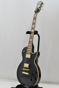 EpiphoneLes Paul Custom Ebony Electric Guitar w/SoftCase FreeShipping Used #G305