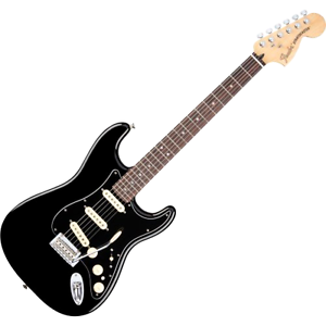 Fender Deluxe Stratocaster Electric Guitar, Rosewood Fingerboard, Black
