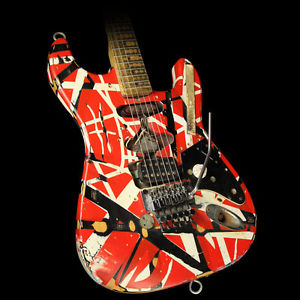 Used 2007 EVH Limited Frankenstein Replica Electric Guitar Frankenstein Stripe