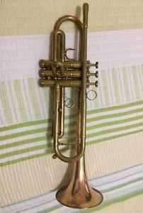 Warburton  Trumpet Bb Model 132  Professional . Raw Brass Finish.