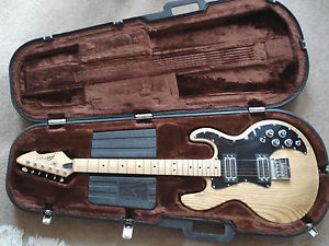 PEAVEY EARLY 80's T-60 NATURAL FINISH ELECTRIC GUITAR W/ORIGINAL CASE USA NICE!