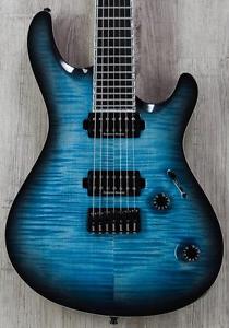 Mayones Regius 7 Core Classic Guitar, Aquamarine Burst, Duncan Pickups, 7-String