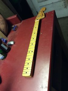 Vintage 1974 Fender Stratocaster Fullerton Original Maple Guitar Neck & Pegs