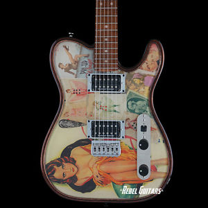 Walla Walla Guitar Maverick Pro Crystal “Old Hollywood” Tele Guitar Telecaster
