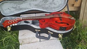 New Mia "Fire Storm" F-7E F-Style Mandolin & Case Acoustic/Electric -Made in USA