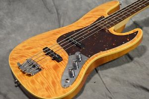 Fender Japan Aerodyne Jazz Bass AJB-110DMC Flame Amber FREESHIPPING/123