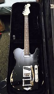 Fender Telecaster Black Retro Relic Customized With Bigsby