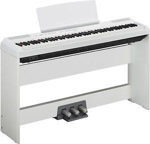 P-115WH Digitalpiano in weiß Bundle III mit Designständer und Pedaleinheit