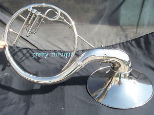 SOUSAPHONE 22"BELL OF PURE BRASS IN CHROME POLISH +CASE & MOUTHPC +FREE SHIPPING