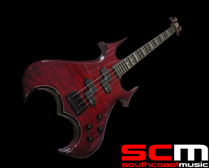 RRP$1799 BC RICH 4 STRING ZOMBIE ELECTRIC BASS GUITAR ONYX ACTIVE EQ NEW