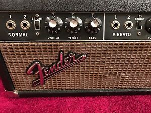 1960's Fender Dual Showman Guitar Amp Head Vintage Blackface