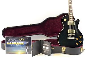 Gibson Custom Shop Les Paul Standard Electric Guitar Black Holoflake w/OHSC  COA
