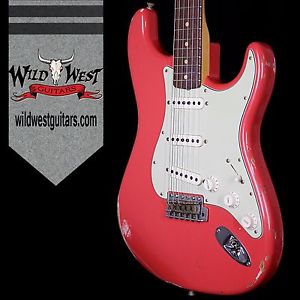 Fender Custom Shop 1963 Stratocaster Relic Rosewood Fretboard Fiesta Red