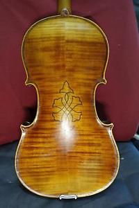 4/4 Beautiful Old Violin Exotic Purfling Full Size case + bow Professional tone