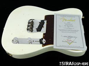 Fender Custom Shop Postmodern Relic Telecaster LOADED BODY Tele USA OlympicWhite