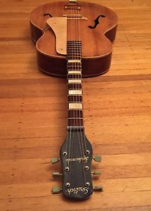 Vintage Gretsch 50's Acoustic Electric Archtop Slide Guitar w Martin Gibson Stri