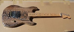 Demartini San Dimas Style Snakeskin Strat RATT Duncan Floyd Rose Warmoth Guitar