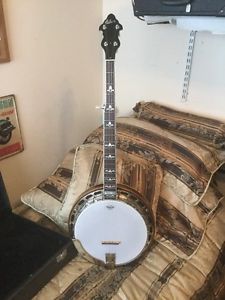 1930's GIBSON CONVERTED 5 STRING FLATHEAD BANJO-MB00 PREWAR RIM+ONE PIECE FLANGE
