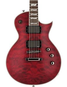 ESP LTD EC-401 Quilt Maple Guitar, Black Cherry Sunburst