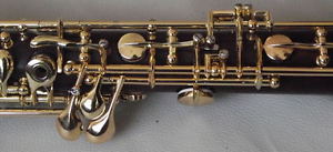 Great professional ebony concert full-automatic oboe,gold-plating C key