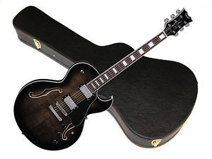 DEAN Colt FM semi-hollow body electric Hybrid GUITAR Flame Trans Black w/ CASE