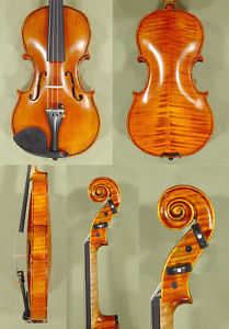 HANDmade FLAMED 1/2 CHILD Professional GAMA 'Super' Antiqued VIOLIN Fiddle