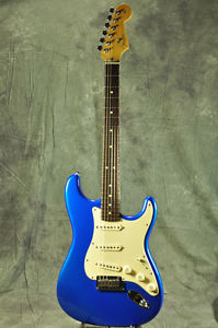 FENDER USA American Stratocaster Blue Metalic w/HardCase FreeShipping Used #G287