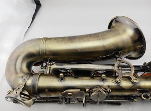 Antique Brass Professional  U-Shape E Flat Brass Alto Saxophone *