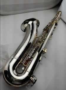 Professional Nickel Plated U-Shape B Flat Brass Tenor Saxophone *