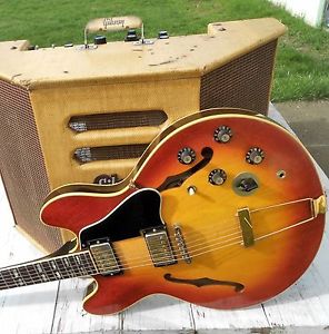 Incredible Sounds Gibson ES-345 Stereo Guitar and 1962 Gibson RVT-79 Stereo Amp