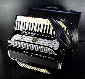 TOP PRO CASSOTTO ACCORDION WELTMEISTER SUPITA 120bass,16r.+CASE&BRAND NEW STRAPS
