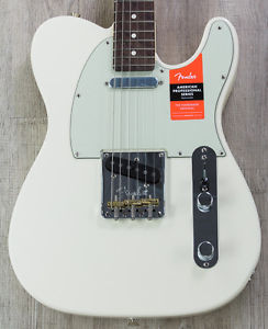 Fender American Professional Telecaster Guitar, Olympic White, Rosewood Board
