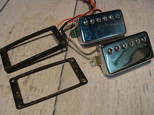 VINTAGE 63-65 Gibson Paten Stickert No. Humbucker Pickups 7.8 & 7.4 Ohms  PAIR