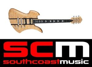 BC Rich Exotic Wood Classic Mockingbird Electric Guitar Natural Neck Thru