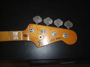 3 Bolt - LOADED - 1976 Vintage Fender Jazz Bass Neck - Maple Fretboard inlays