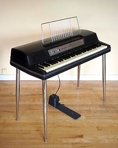 1977 Wurlitzer 200A Vintage Electric Piano Black 200 w/ Legs & Pedal, Serviced!