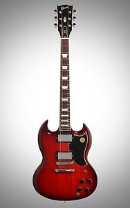 Gibson 2017 SG Standard Traditional Electric Guitar (with Case), Cherry Burst