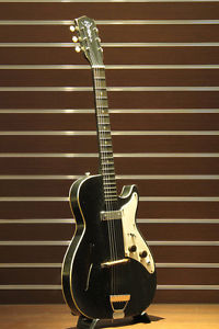 HARMONY Unknown Strato tone Style Black 1960s E-Guitar Free Shipping