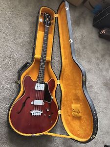 Vintage 1967 Epiphone Rivoli bass guitar with valuable Gibson Trini Lopez case
