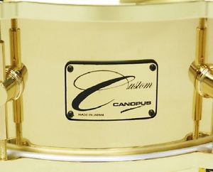 CANOPUS custom brass shell 1.5 mm thick 14 "x 5" all gold parts specification