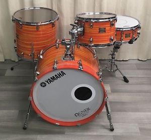 Yamaha Club Custom Drumset, Swirl Orange Finish, 22 BD,12 TT,16 FT +14 Snare