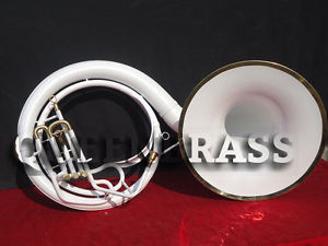 SOUSAPHONE TUBA_WHITE COLORED_25'' BELL_BB PITCH 